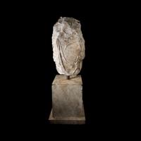 A Roman Marble Draped Caryatid