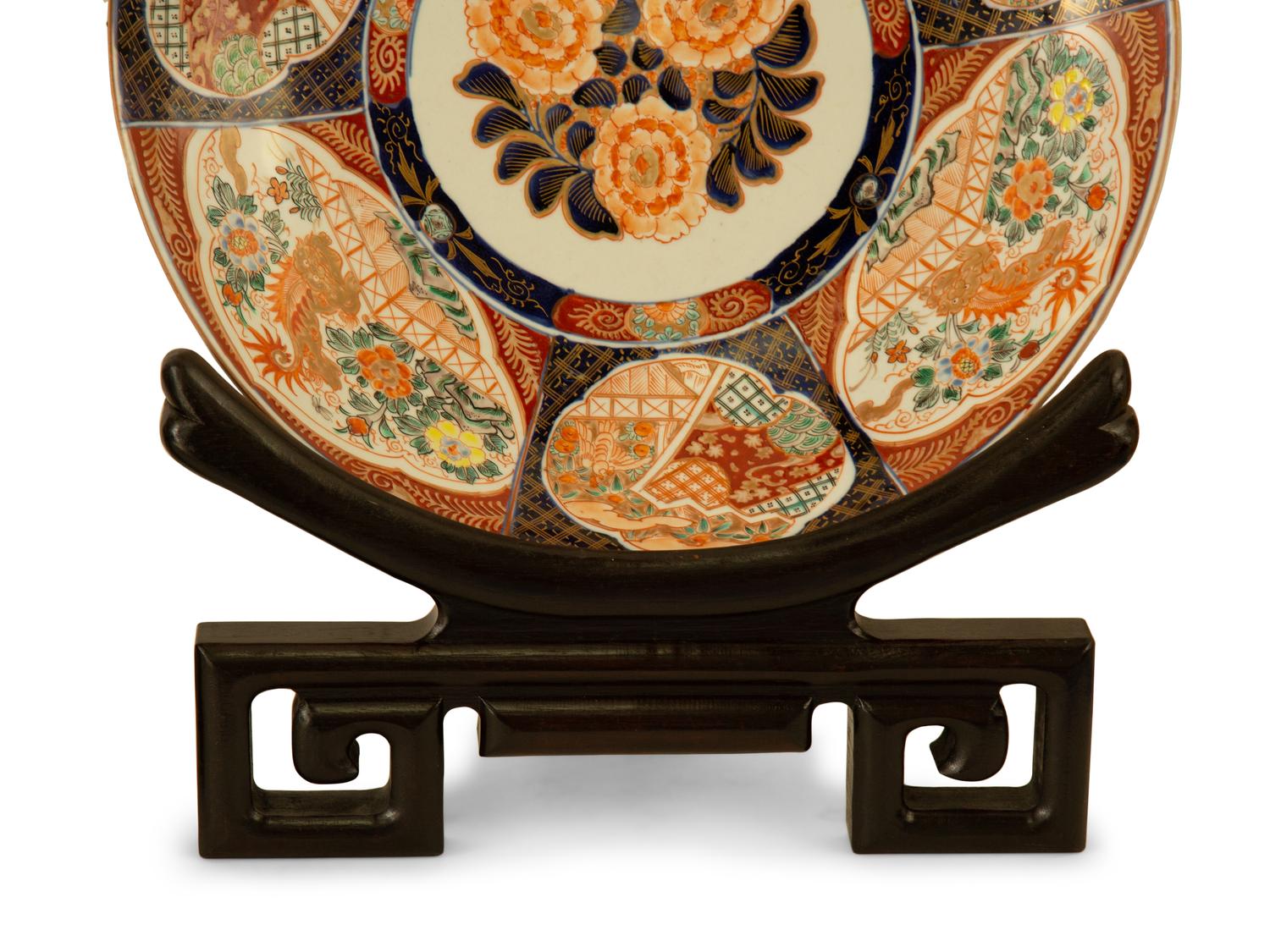 A Pair of Imari Porcelain Chargers