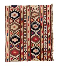 A Turkish Yastik Rug 2 feet 11 inches x 1 foot 10 inches. — CIRCA 1930