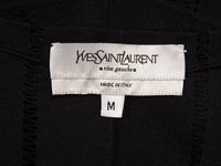 Yves Saint Laurent, Black Fringed Silk Poncho
