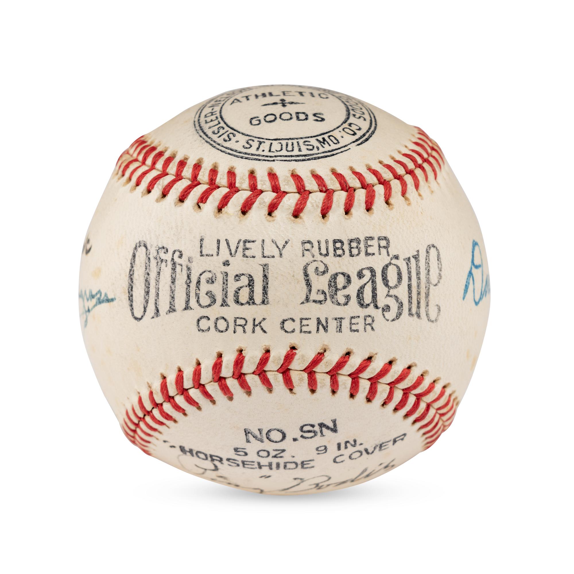 A Multi Signed Autograph Baseball Featuring George Sisler and Ford Frick (Beckett Authentication Services Letter of Authenticity)