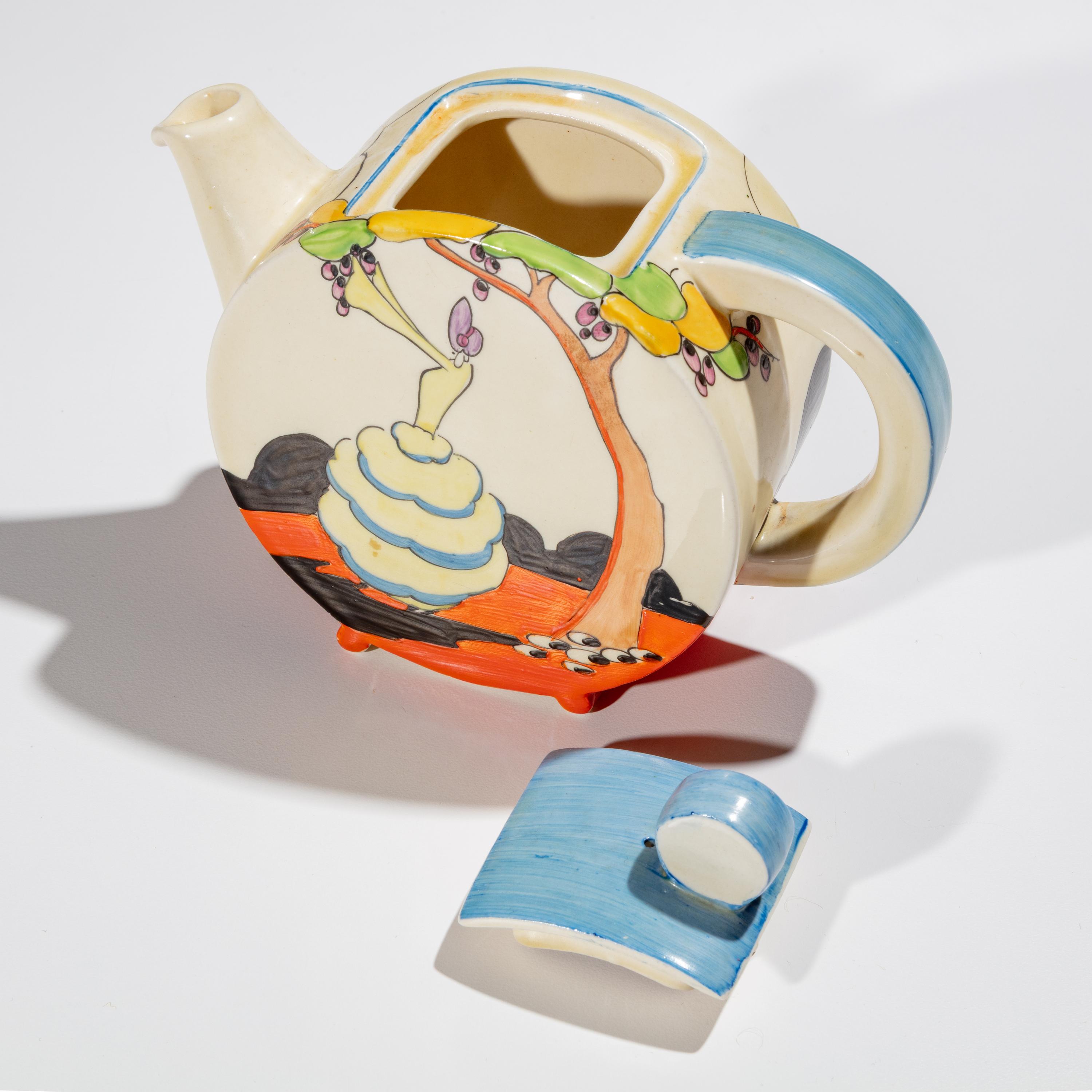 Clarice Cliff (English, 1899–1972) — Idyll pattern Tea Service, 8 pieces