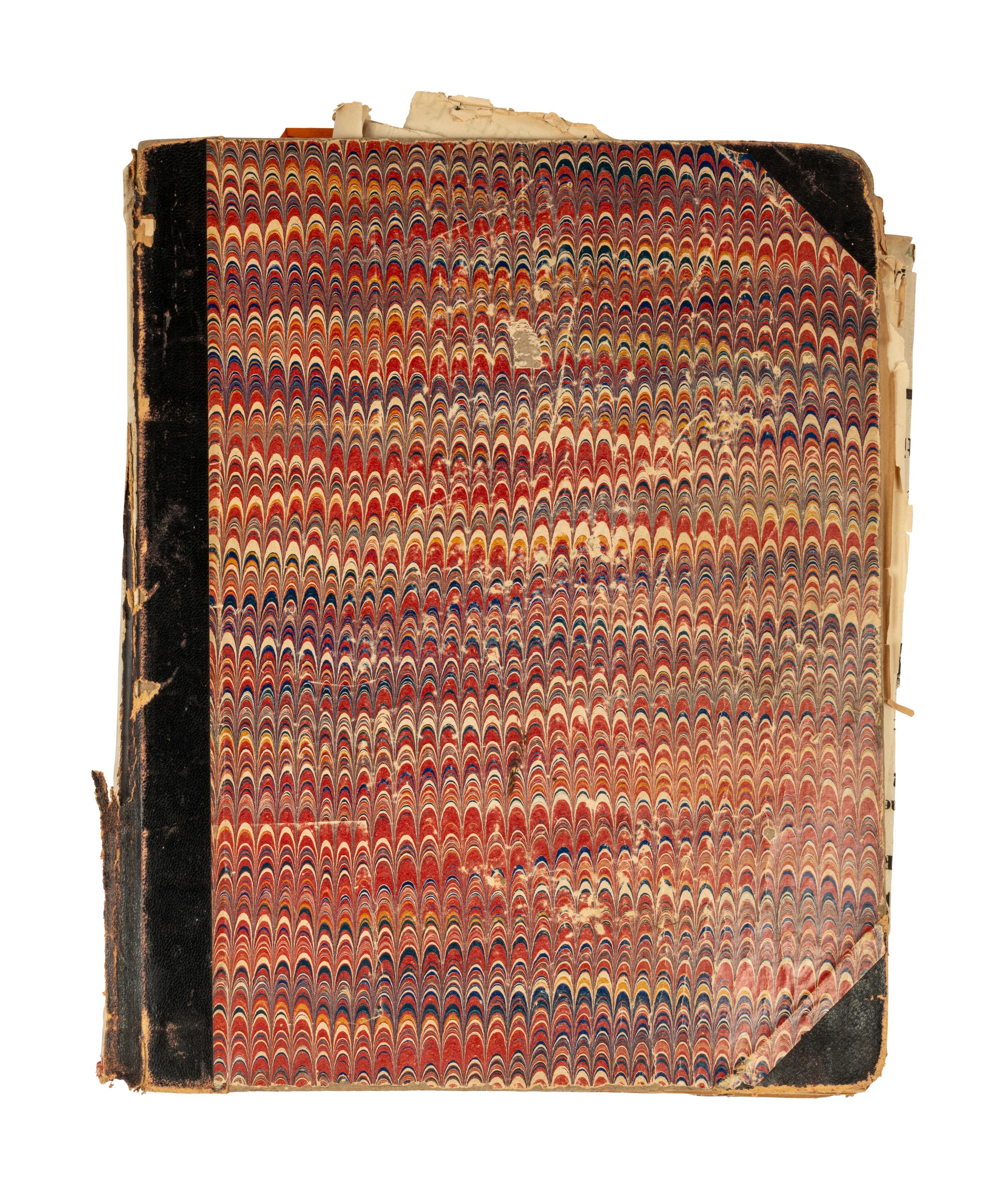 A Historical Princeton Scrapbook Featuring Princeton vs. Yale Nov. 28 Championship Game Football Ticket at Berkely Oval, ca. 1889-90