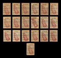 A Collection of Detroit Red Wings 1960-61 Parkhurst Hockey Cards (19)