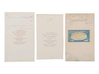 [CIVIL WAR]. A group of 3 CDVs of Elmer Ellsworth and his avenger Francis Brownell.