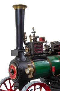 A Painted Metal Percy, Cooke & Codnor Live-Steam Tractor Scale Model