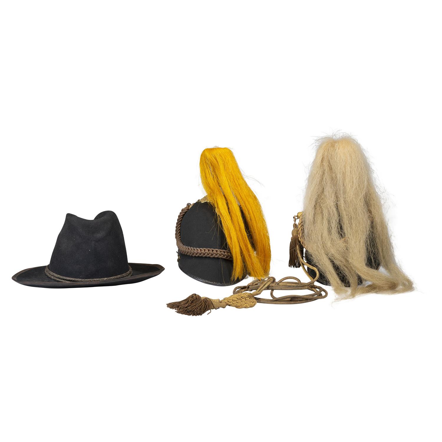 Lot of American 19th Century Headgear