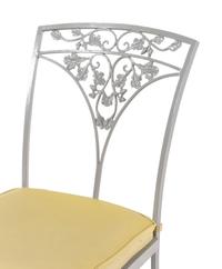 A Woodard "Orleans" Style Painted Iron Garden Table and Four Chairs
