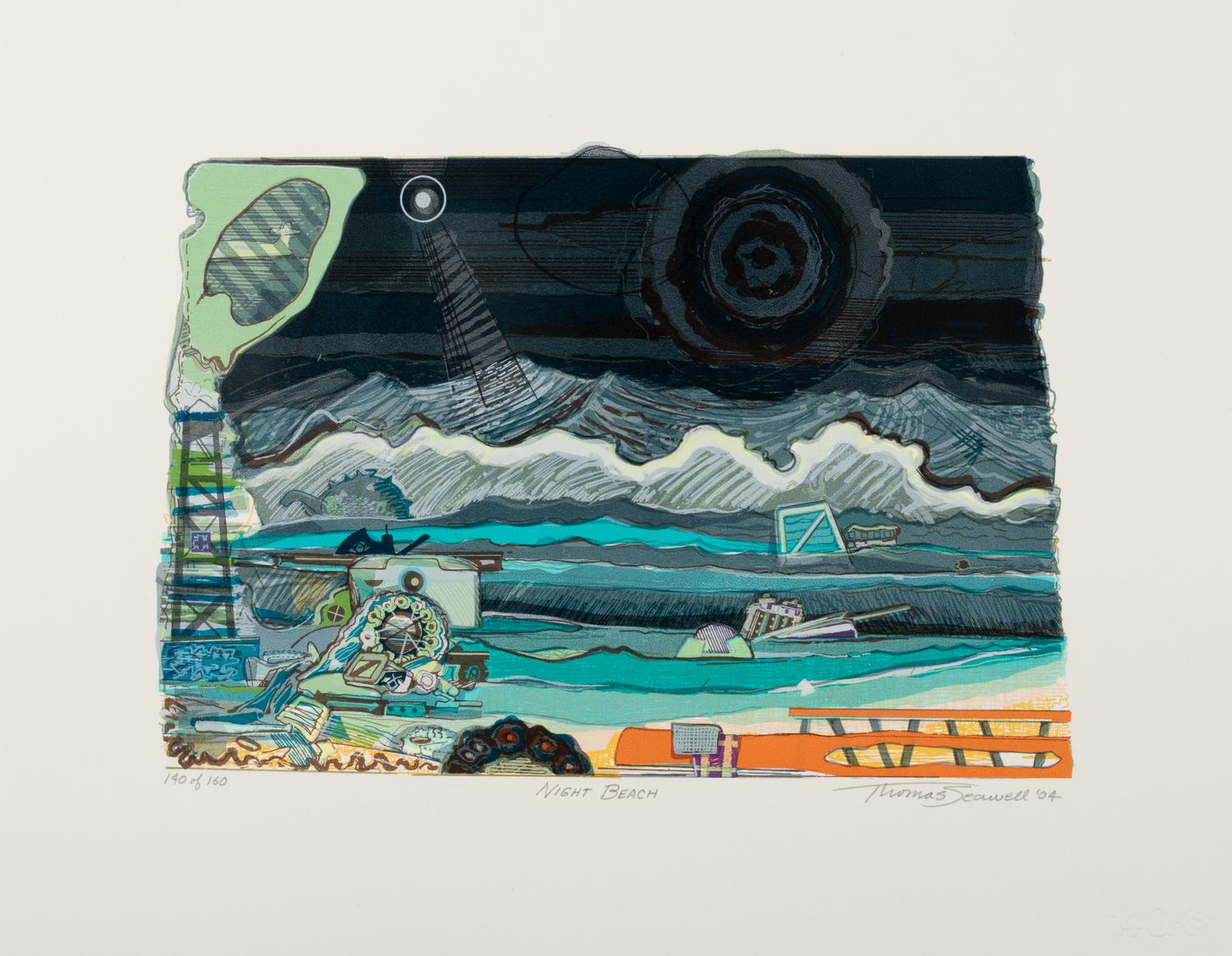 Collection of eight prints from the Print Club of Albany