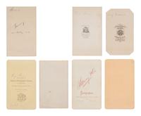 [EARLY PHOTOGRAPHY]. 7 CDVs of inventor and daguerreotypist Samuel F.B. Morse.