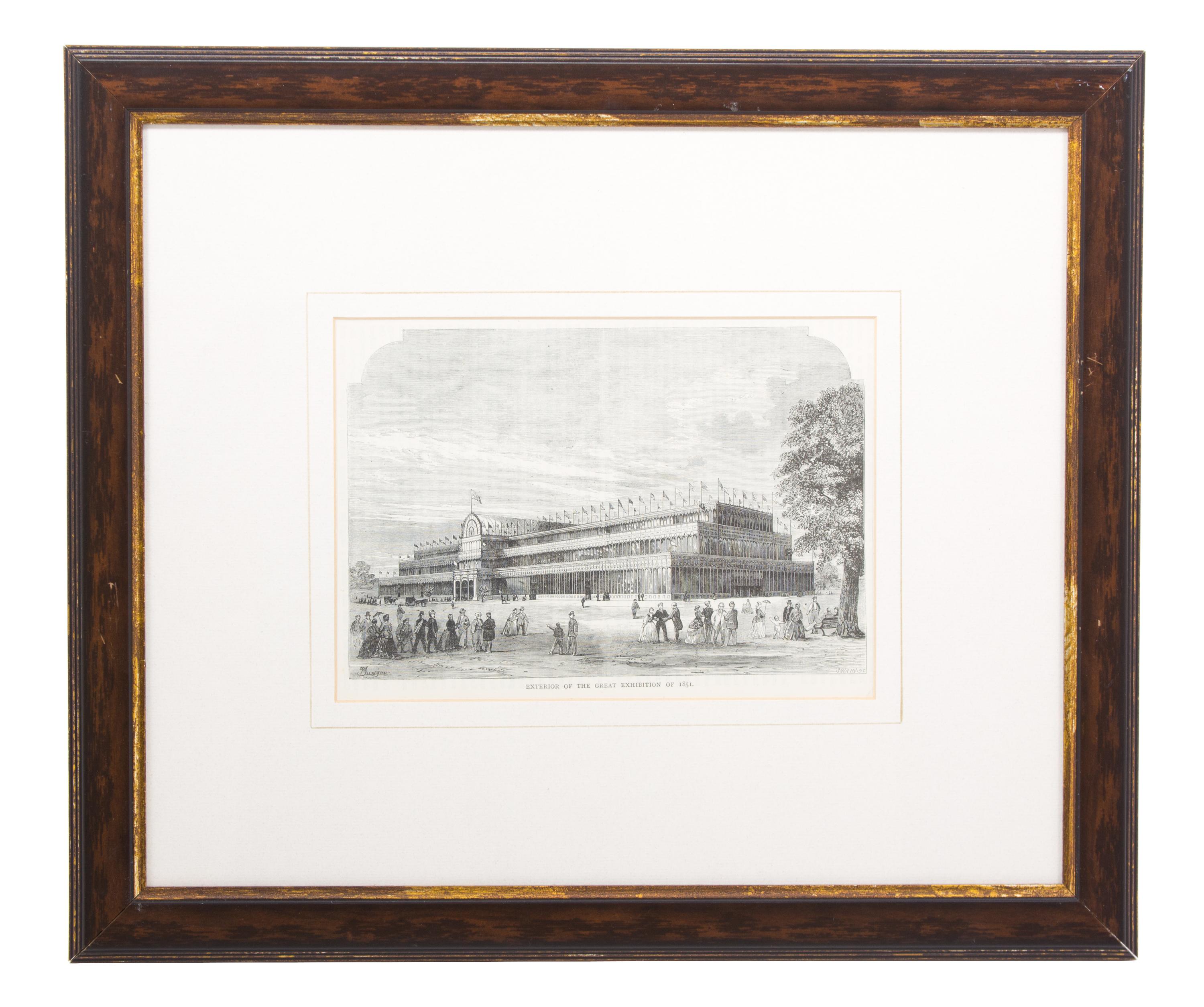 A Group of Ten Black and White Prints Sight size 6 x 8 1/2 inches — 19TH CENTURY