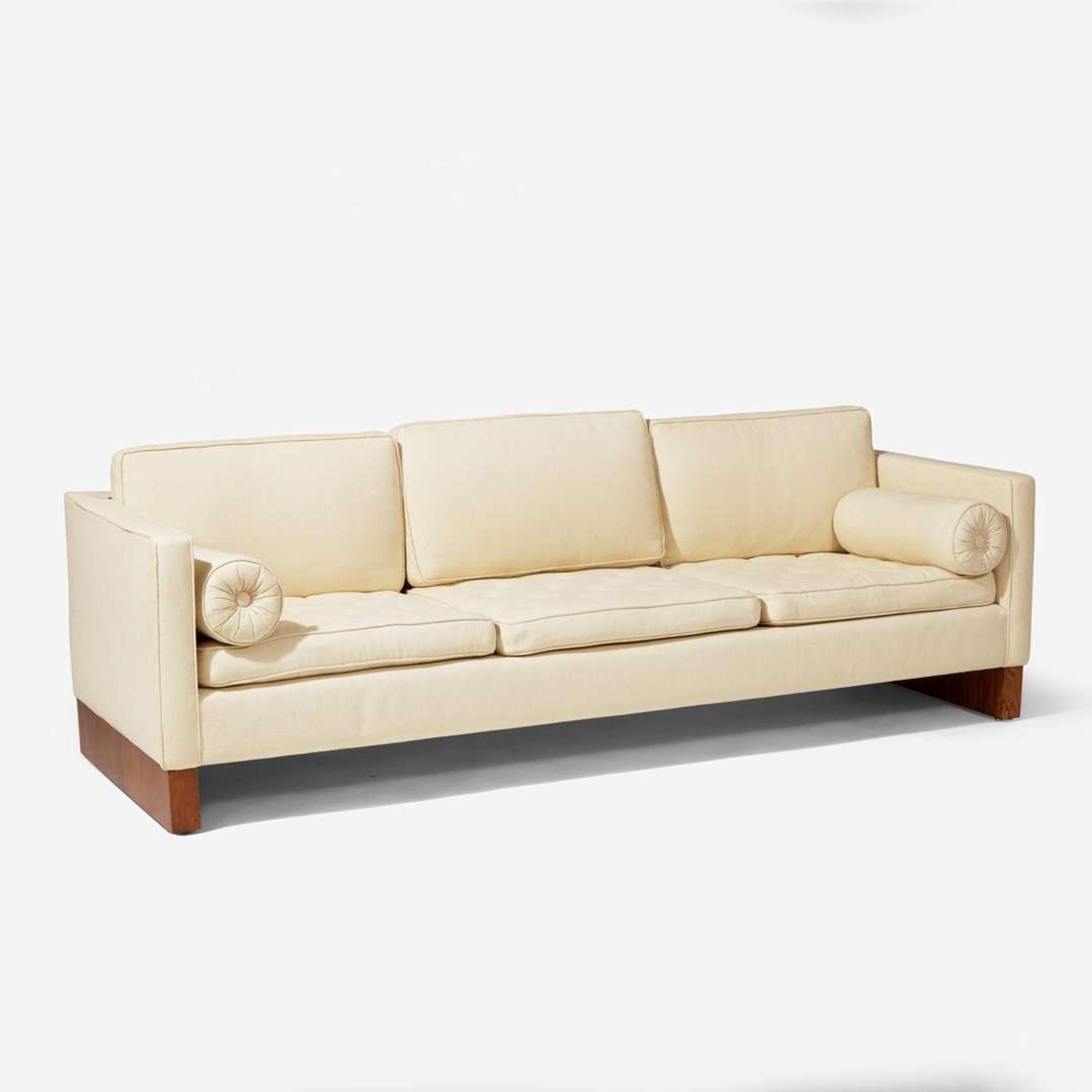 Ludwig Mies van der Rohe (German-American, 1886-1969) Sofa, Knoll International, USA, designed 1930, the present lot circa 1970s