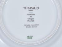 A Tharaud- Limoges Parcel Gilt and Cobalt Decorated Porcelain Dinner Service