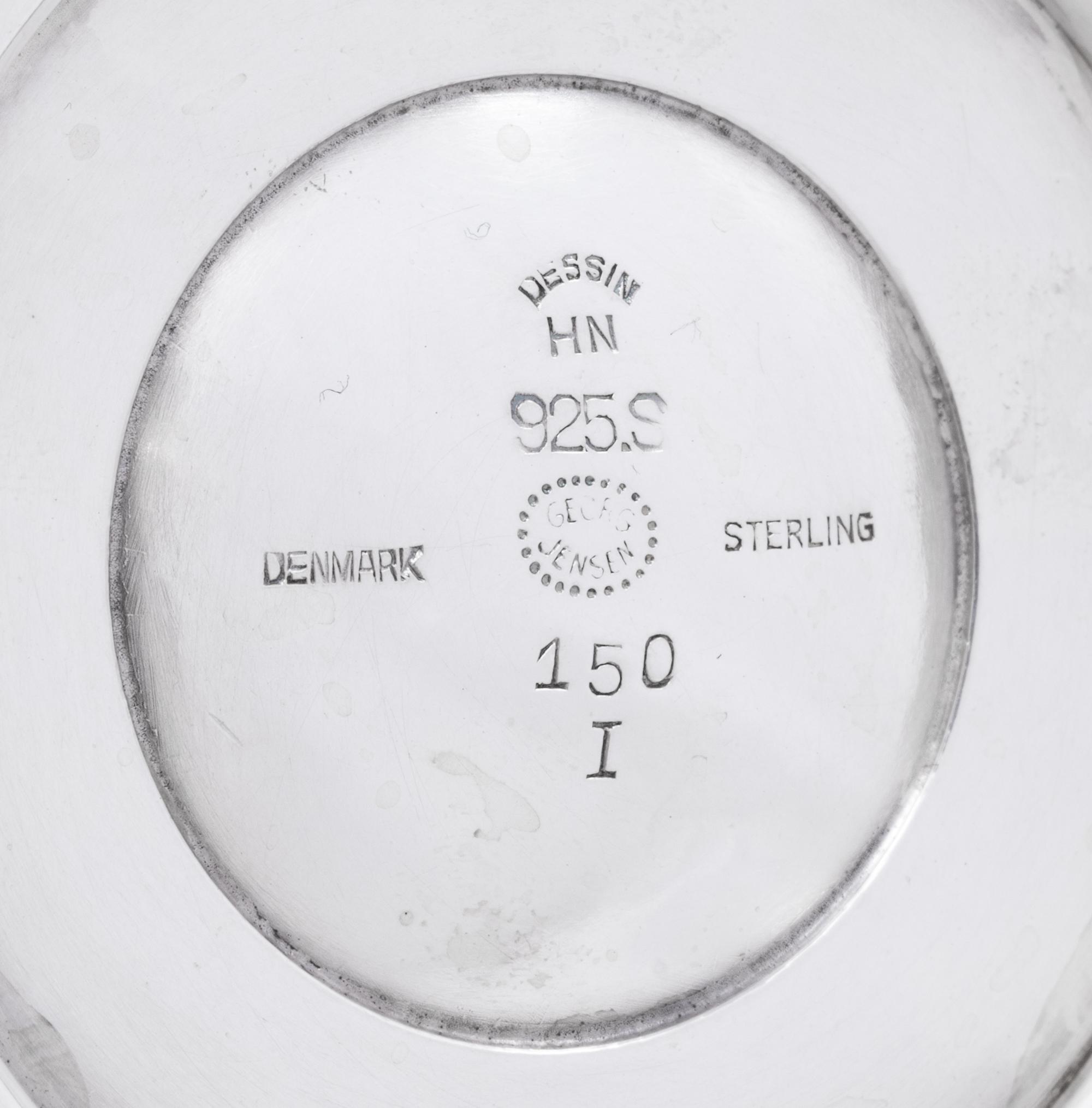 A Harald Nielsen for Georg Jensen Silver Covered Bowl