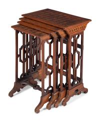 A Set of Regency Style Parquetry Nesting Tables