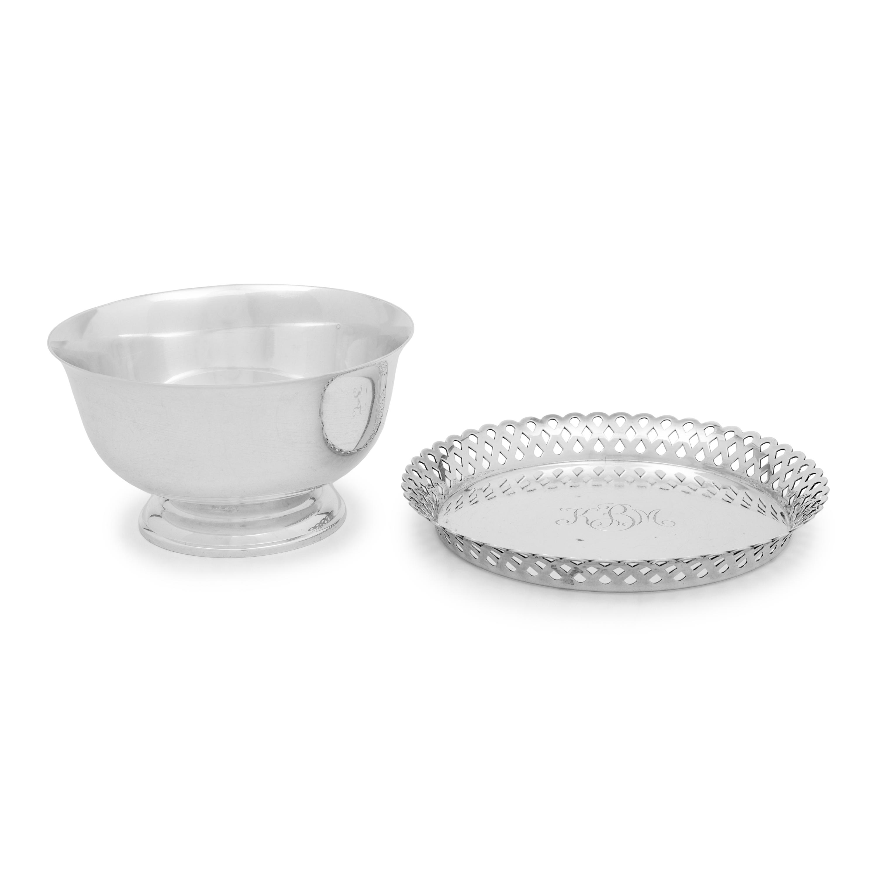 Two Tiffany and Co. Silver Table Articles