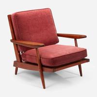 George Nakashima "Cushion" Lounge Chair with Arms, New Hope, Pennsylvania, 1960
