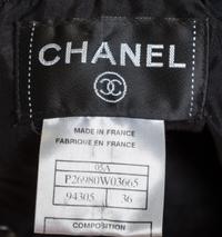 A Chanel Black Silk Cocktail Dress, Size 36.