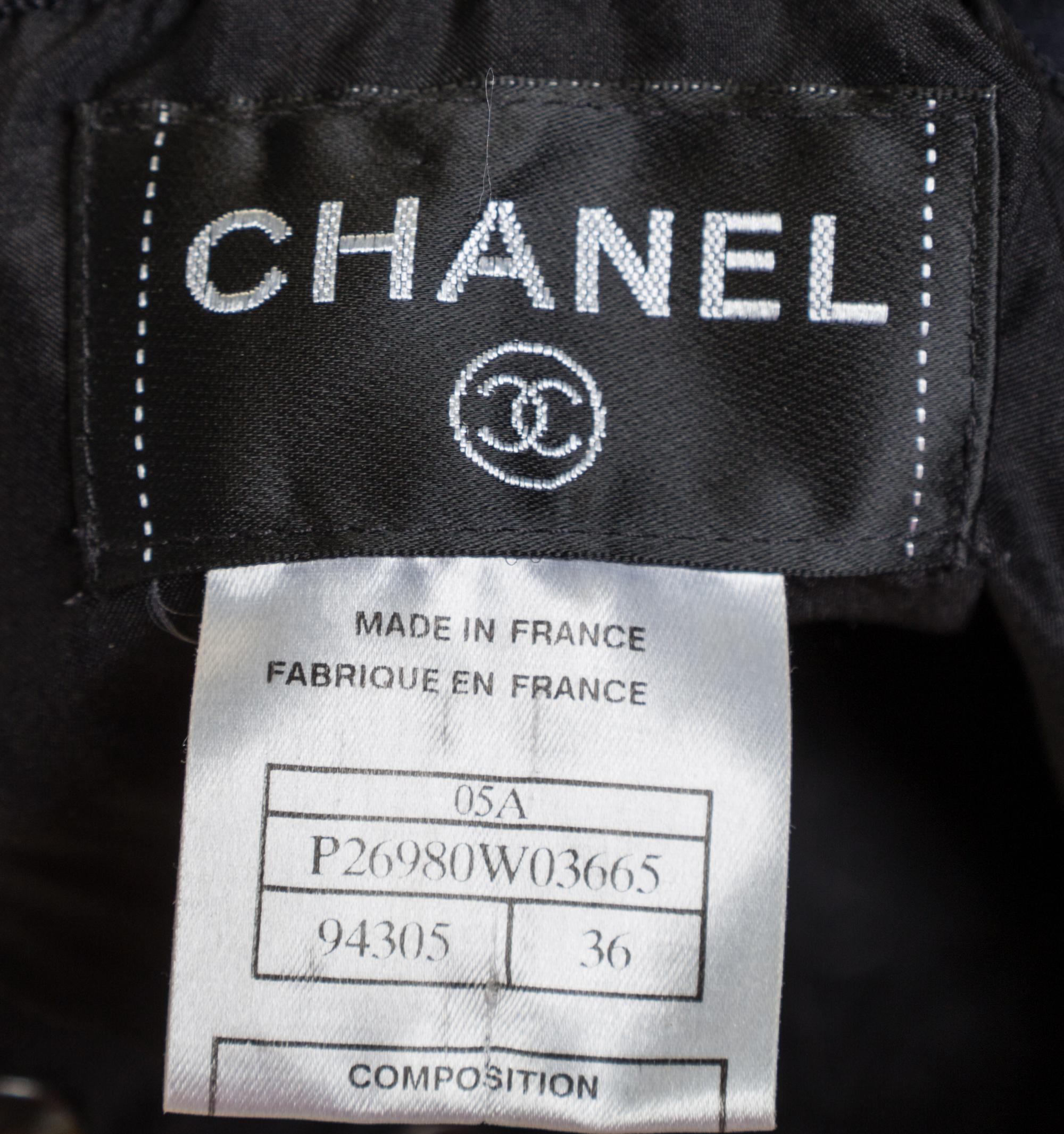 A Chanel Black Silk Cocktail Dress, Size 36.