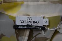 A Valentino Silk Sheer Floral Blouse, Size 10.