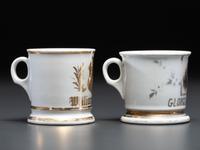 Two Porcelain Occupational Shaving Mugs