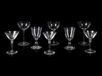 A Group of Seventeen Glass Stems