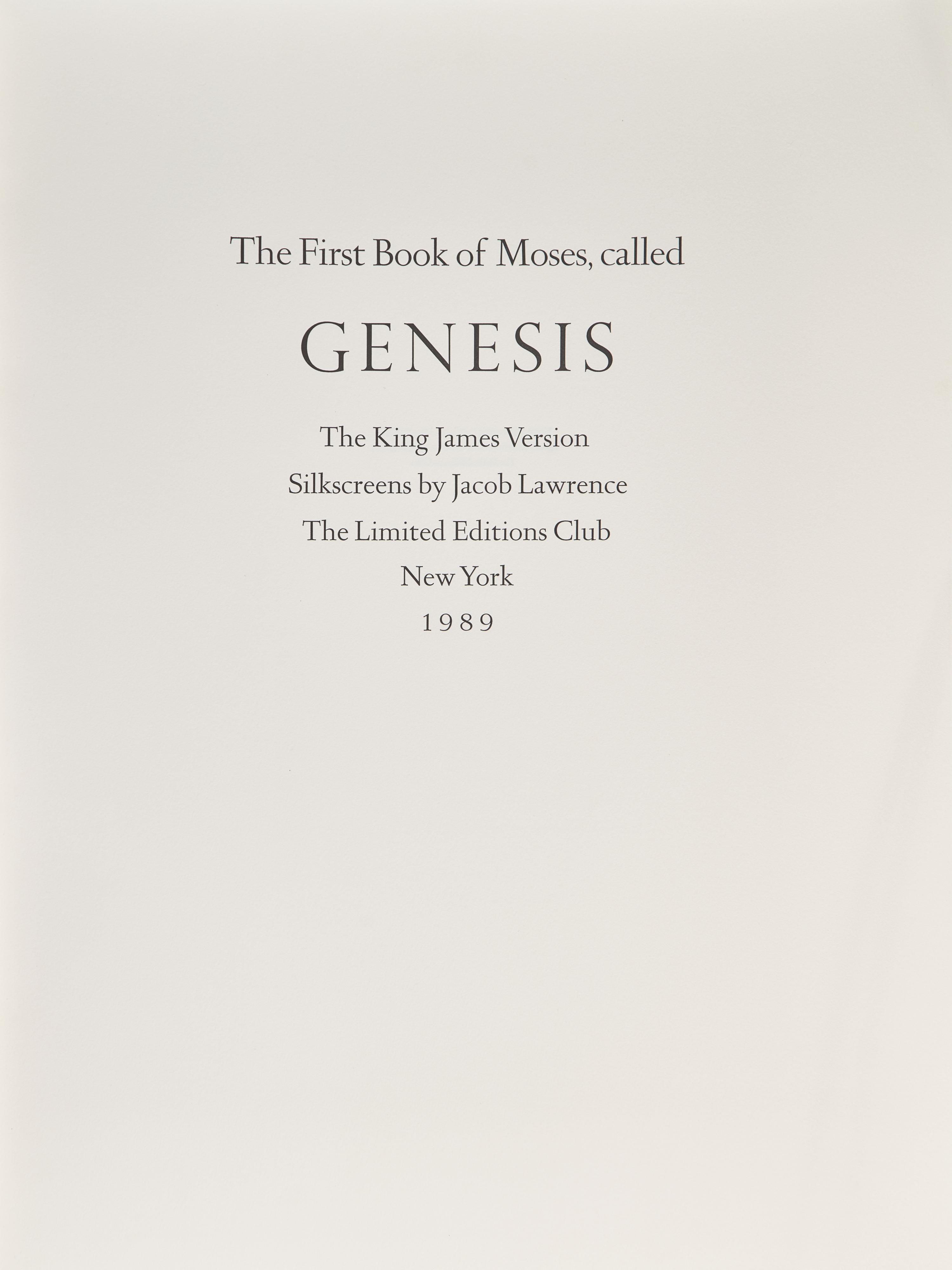 [Limited Editions Club] The First Book of Moses, Called Genesis