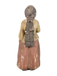 An American Carved and Painted Wood Female Figurehead for a Ship