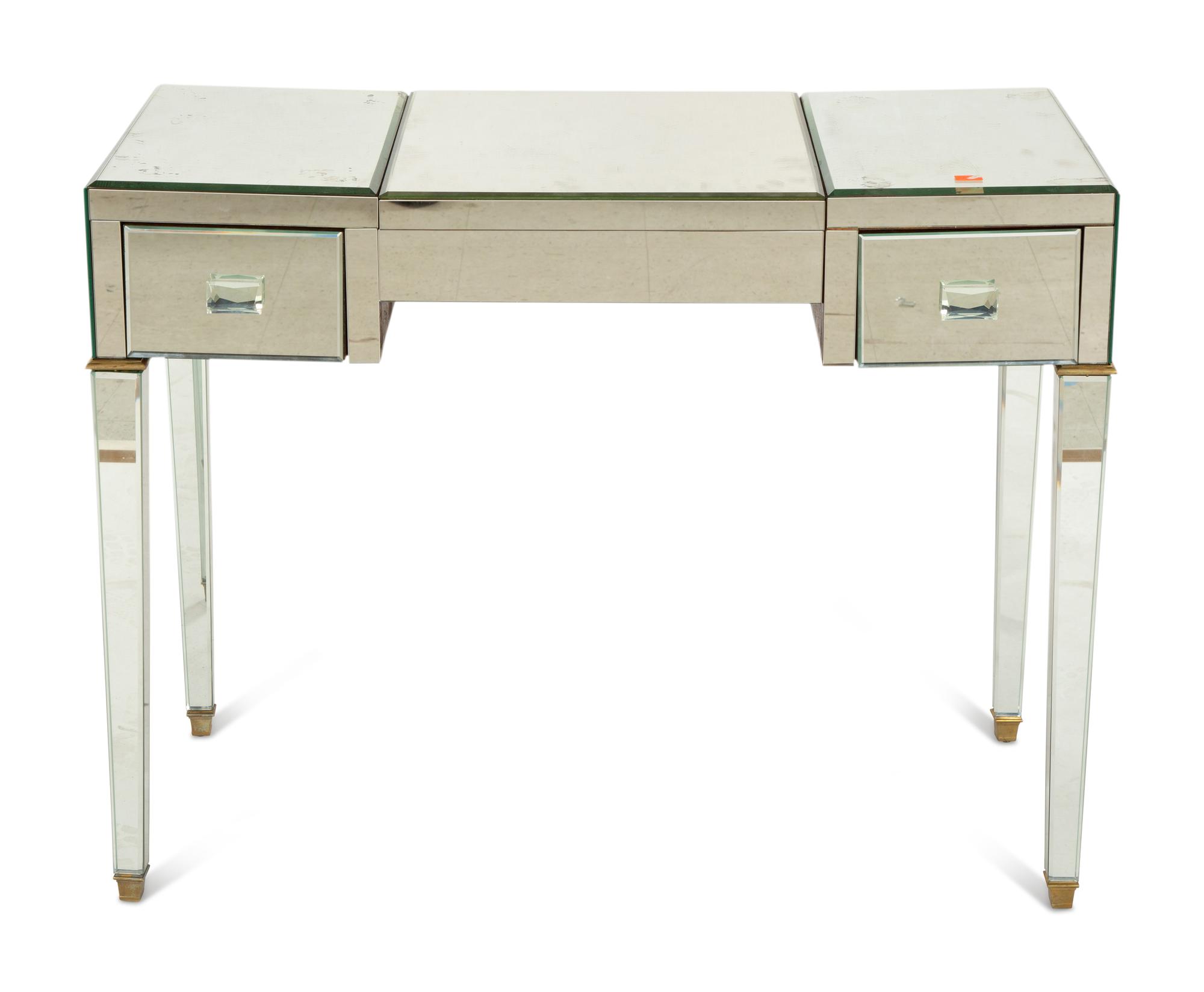 A Modernist Mirrored Vanity Table