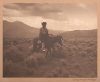 [NATIVE AMERICANS]. 2 photographs of Native American subjects by MOON and CARPENTER.
