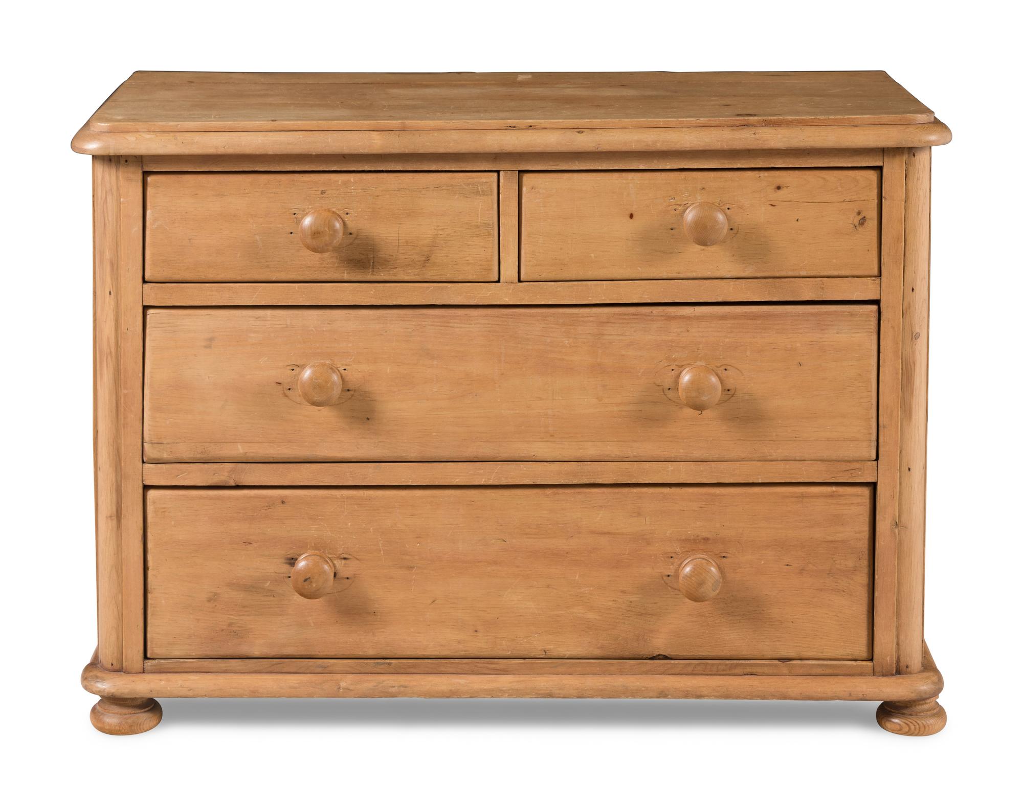 An English Pine Chest of Drawers