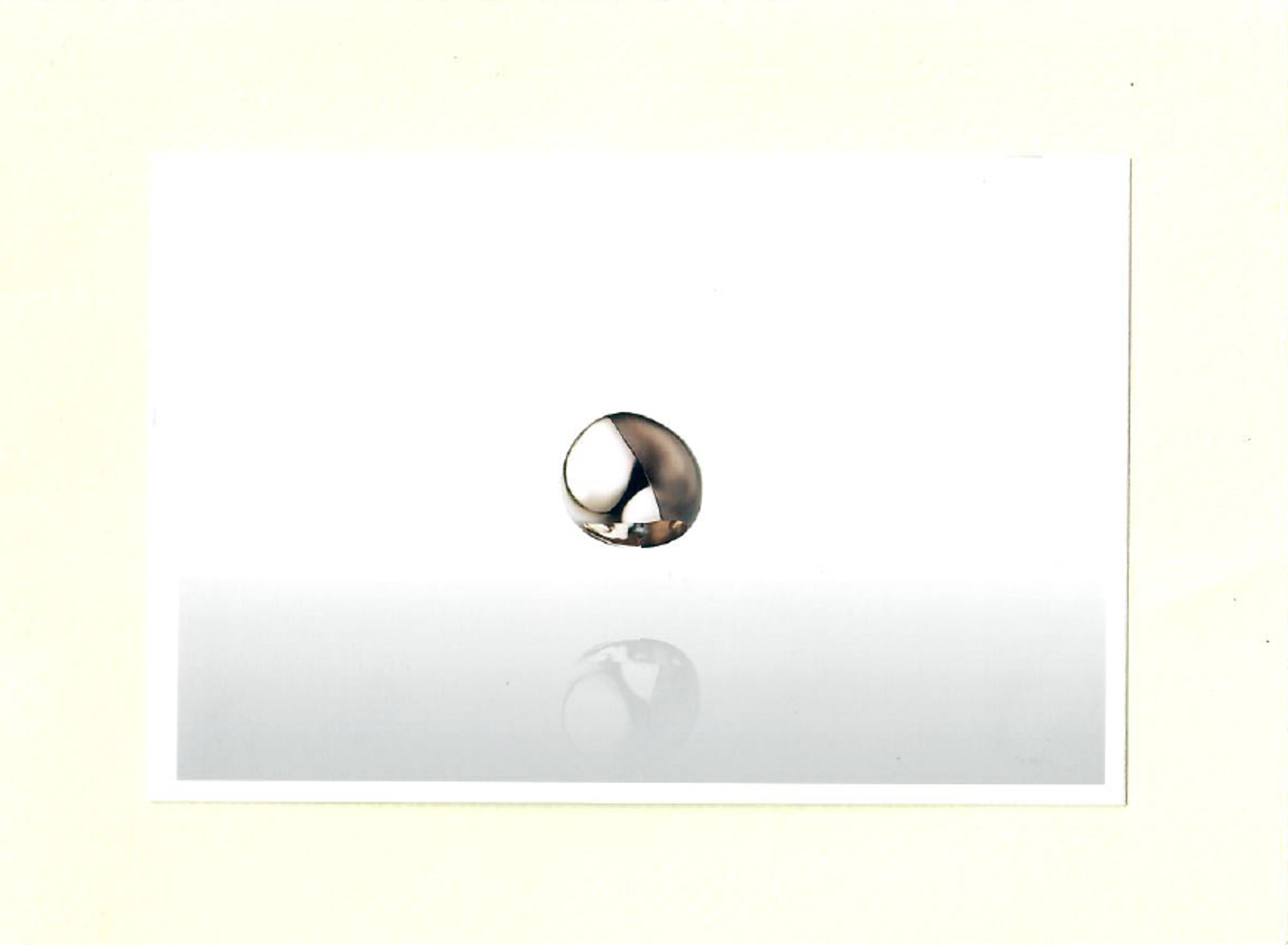 Sabbadini, 'Pebble', Rose Gold and Brown Steel Ring