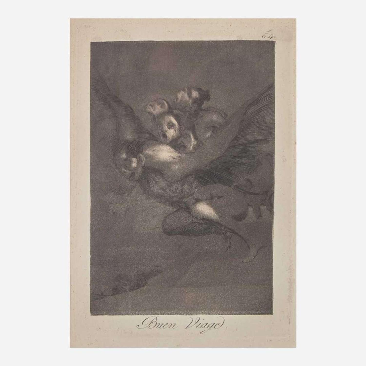 Francisco Goya (Spanish, 1746–1828) Porque Esconderlos from 'Los Caprichos' (Plate 30); together with three Companion Pieces from 'Los Caprichos'
