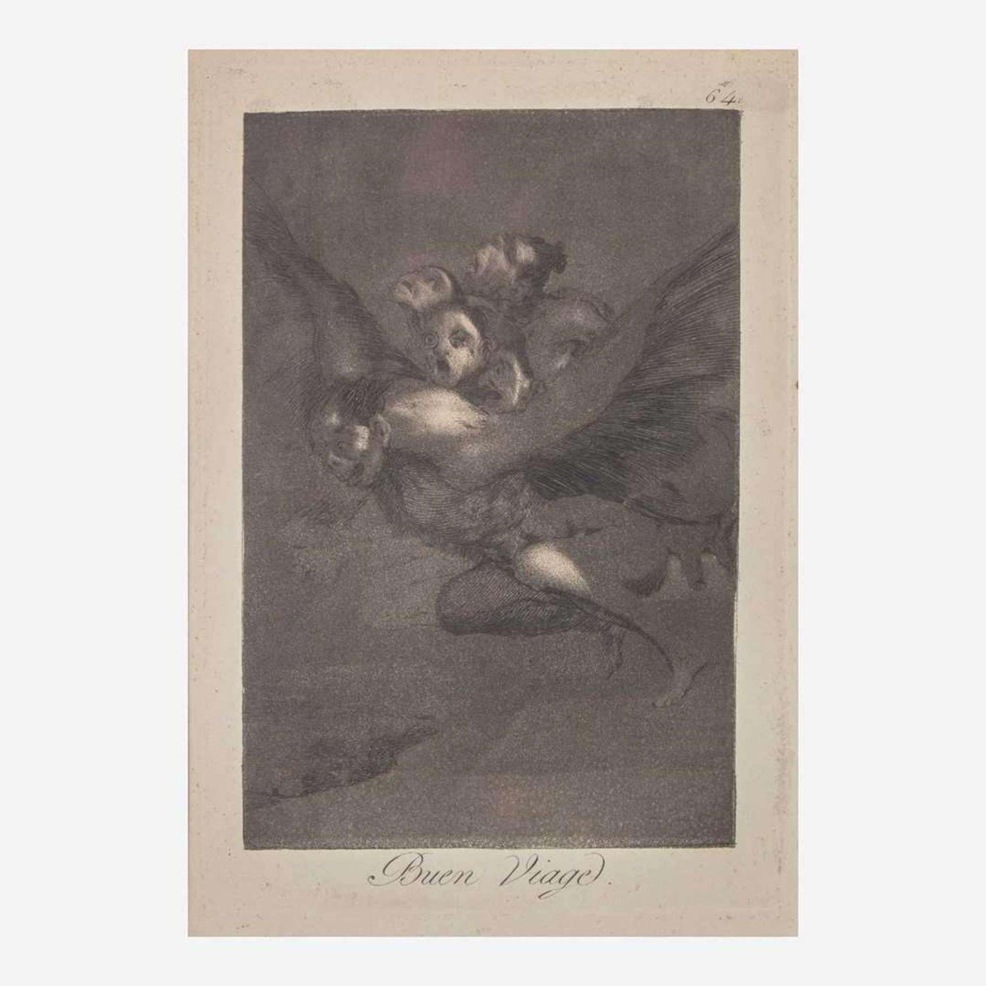 Francisco Goya (Spanish, 1746–1828) Porque Esconderlos from 'Los Caprichos' (Plate 30); together with three Companion Pieces from 'Los Caprichos'