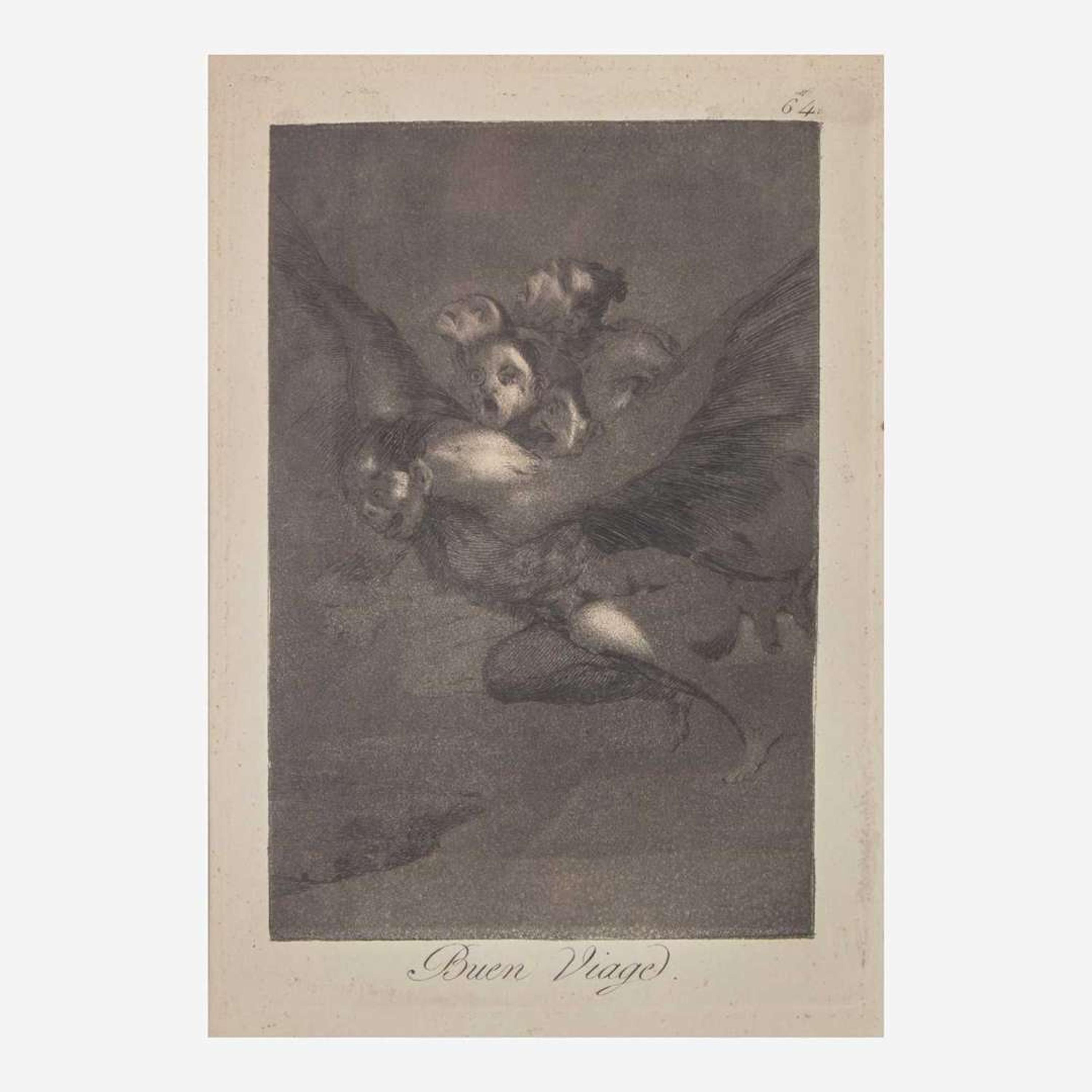 Francisco Goya (Spanish, 1746–1828) Porque Esconderlos from 'Los Caprichos' (Plate 30); together with three Companion Pieces from 'Los Caprichos'