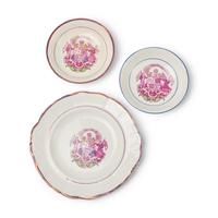 An Assembled Set of Staffordshire Pink Sunderland Temperance Society Movement Lustreware Teacups and Saucers