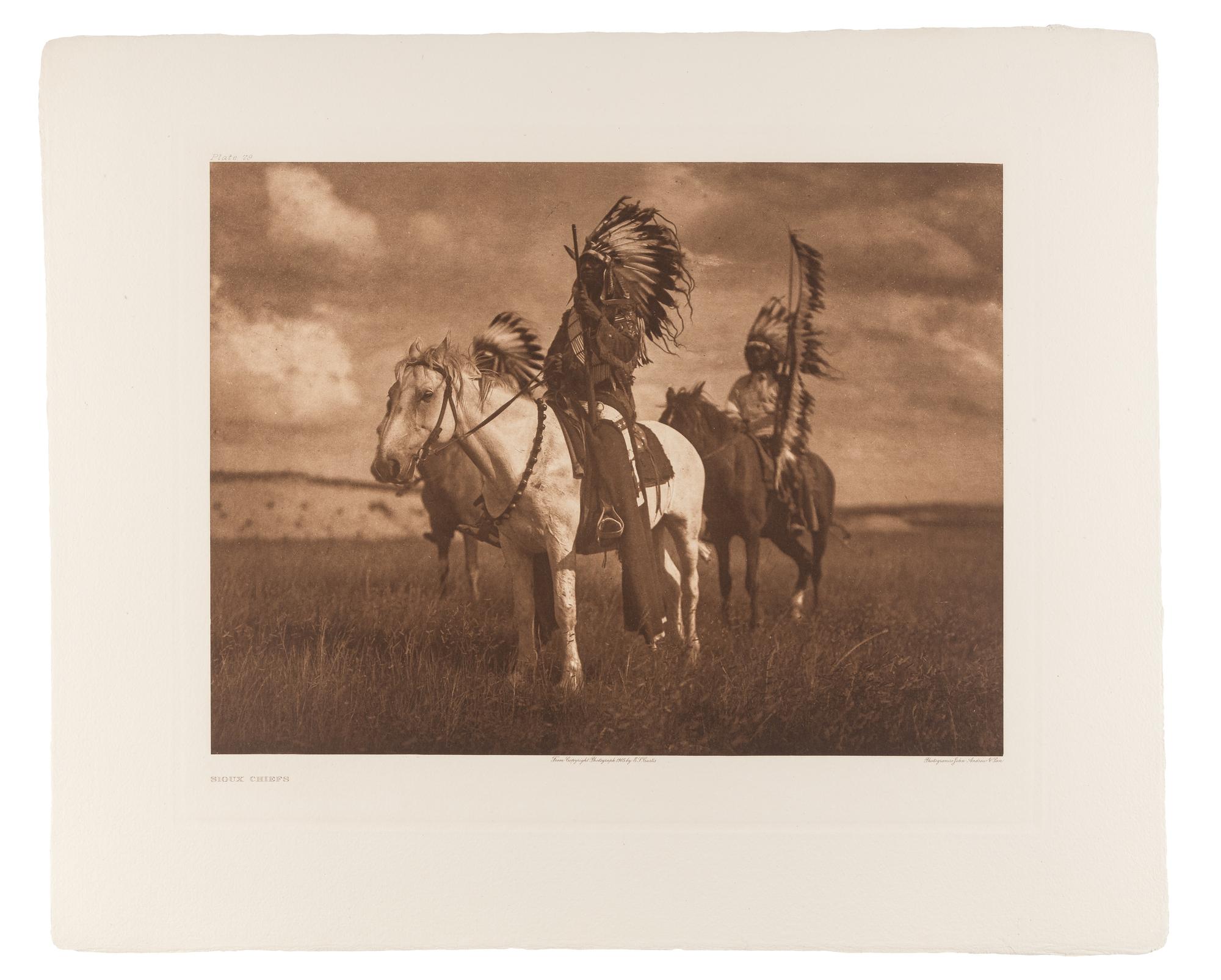 CURTIS, Edward S. (1868-1952). The North American Indian being a Series of Volumes Picturing and Describing the Indians of the United States and Alaska . Edited by Frederick Webb Hodge. Foreword by Theodore Roosevelt. Field Research conducted under the patronage of J. Pierpont Morgan. [Cambridge, Mass.], 1907-1930.