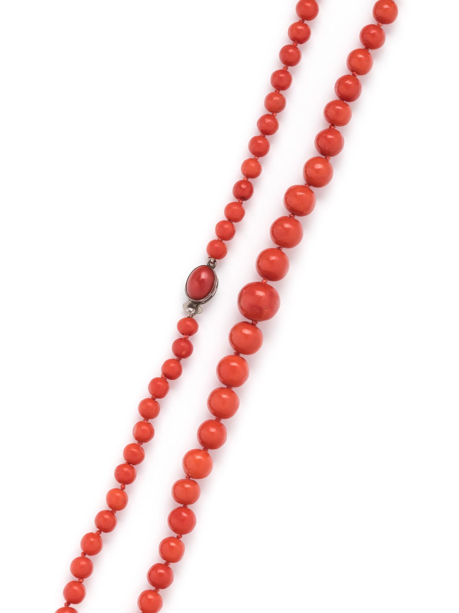 CORAL BEAD NECKLACE
