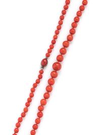 CORAL BEAD NECKLACE