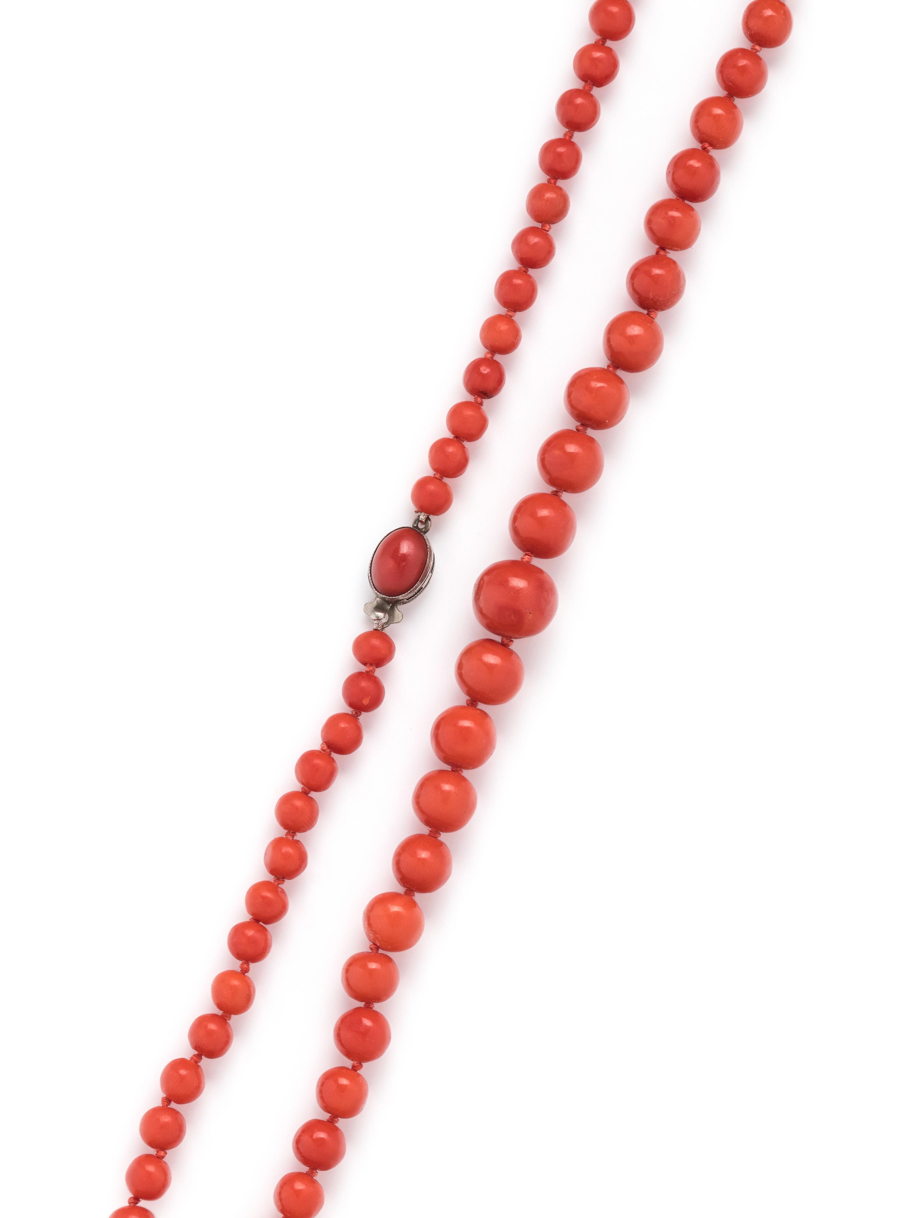 CORAL BEAD NECKLACE
