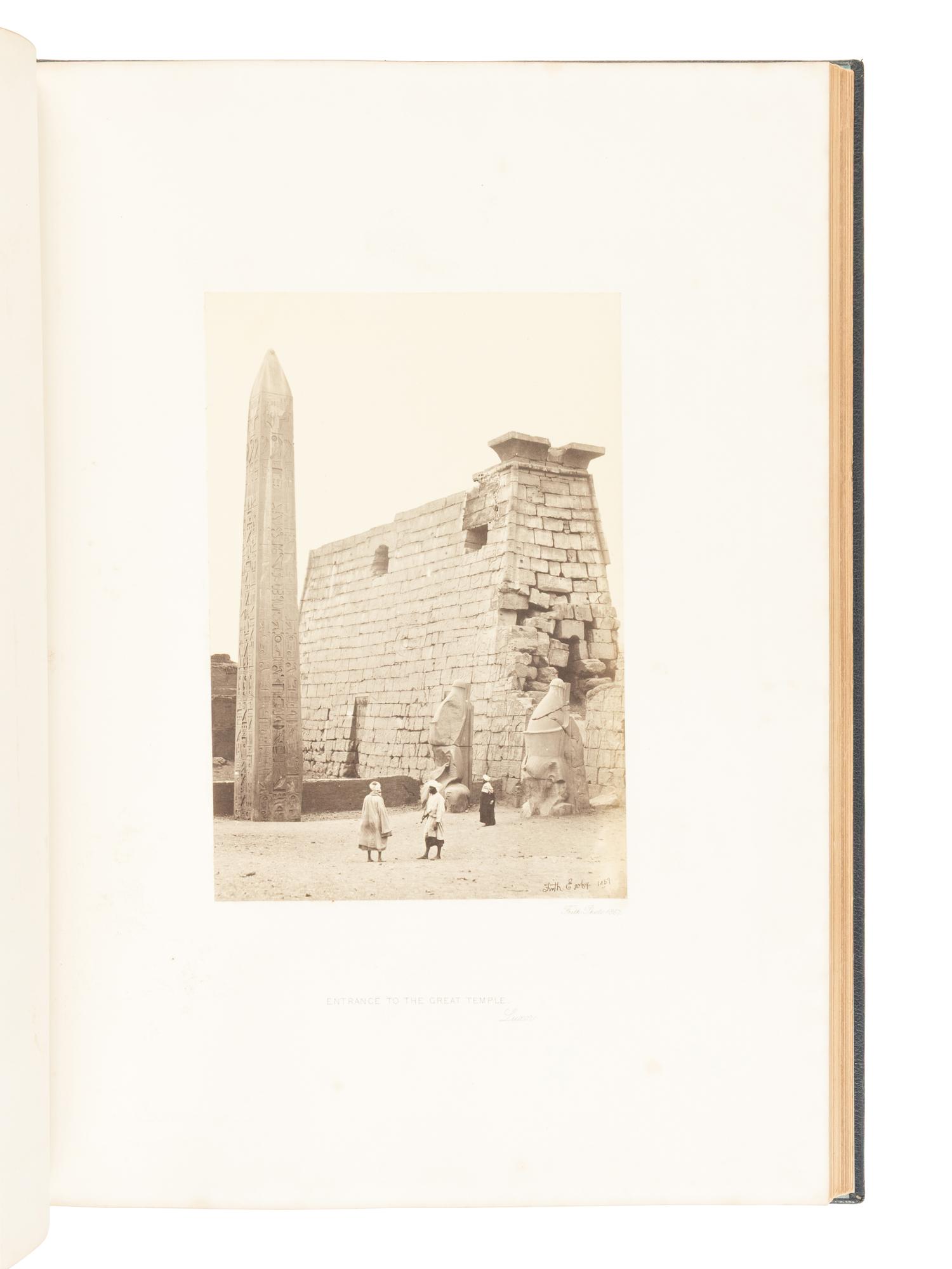 [TRAVEL & EXPLORATION]. FRITH, Francis (1822-1898). Egypt and Palestine Photographed and Described. London: James S. Virtue, [1858-1859].