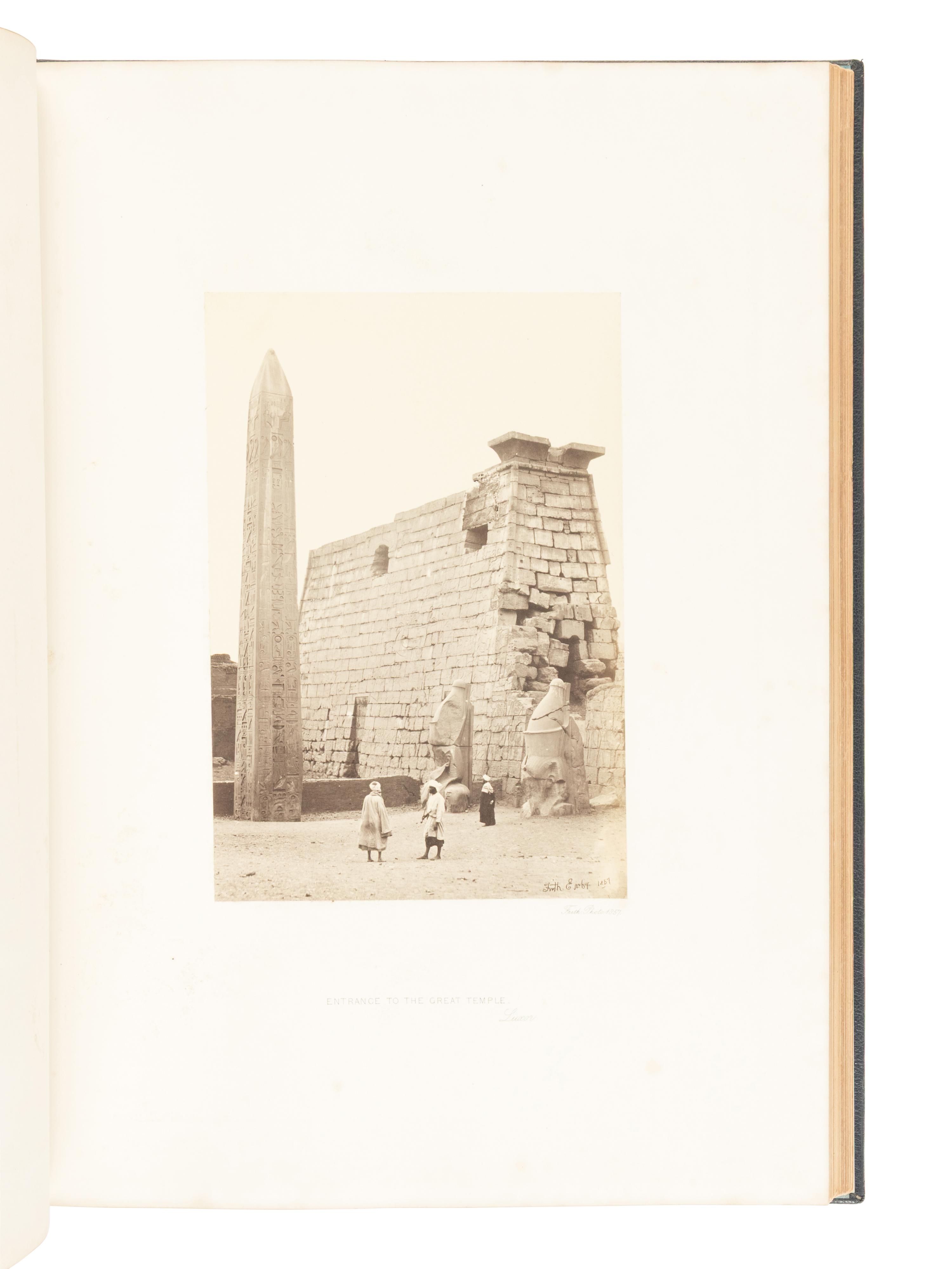 [TRAVEL & EXPLORATION]. FRITH, Francis (1822-1898). Egypt and Palestine Photographed and Described. London: James S. Virtue, [1858-1859].