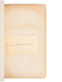 [TRAVEL & EXPLORATION]. SHACKLETON, Ernest Henry, Sir (1874-1922). South. The Story of Shackleton’s Last Expedition 1914-1917. London: William Heinemann, 1919.