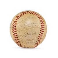 A 1941 Seattle Rainers Team Signed Autograph Baseball