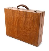 A Wood Cased Artist's Set and Books