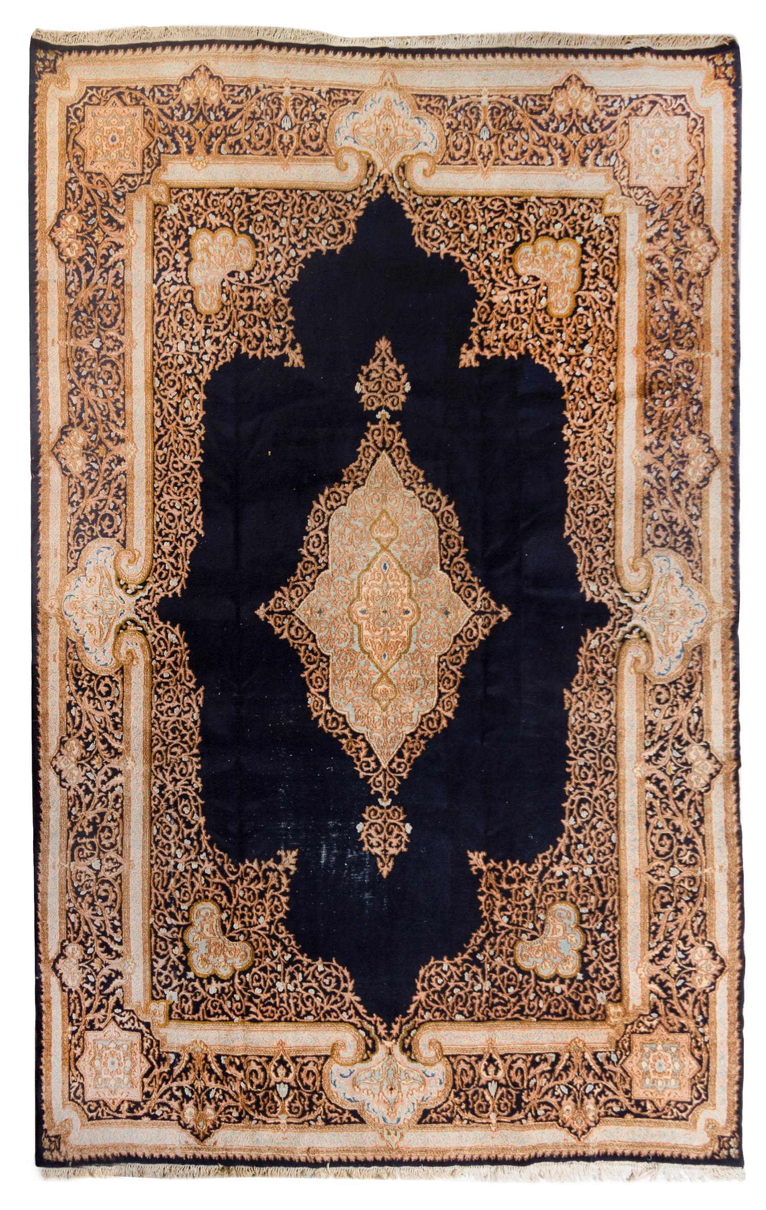 A Persian Wool Rug 12 feet 2 inches x 8 feet 11 1/4 inches.