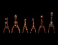 Six African Wood Slingshots