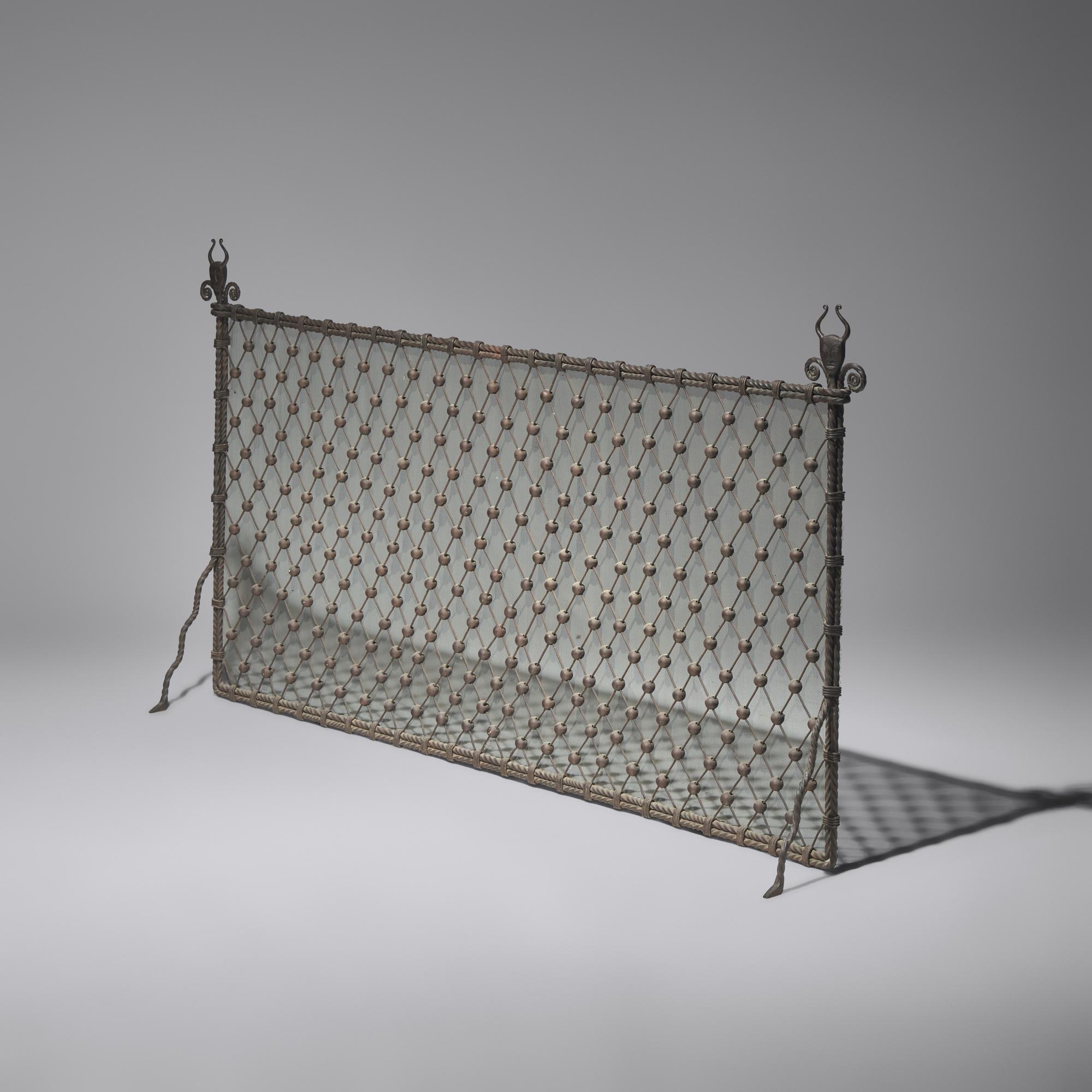 Samuel Yellin (American, b. Russia, 1884–1940) — Fire Screen, c. 1930 for the Abraham T. Malmed Residence, Philadelphia