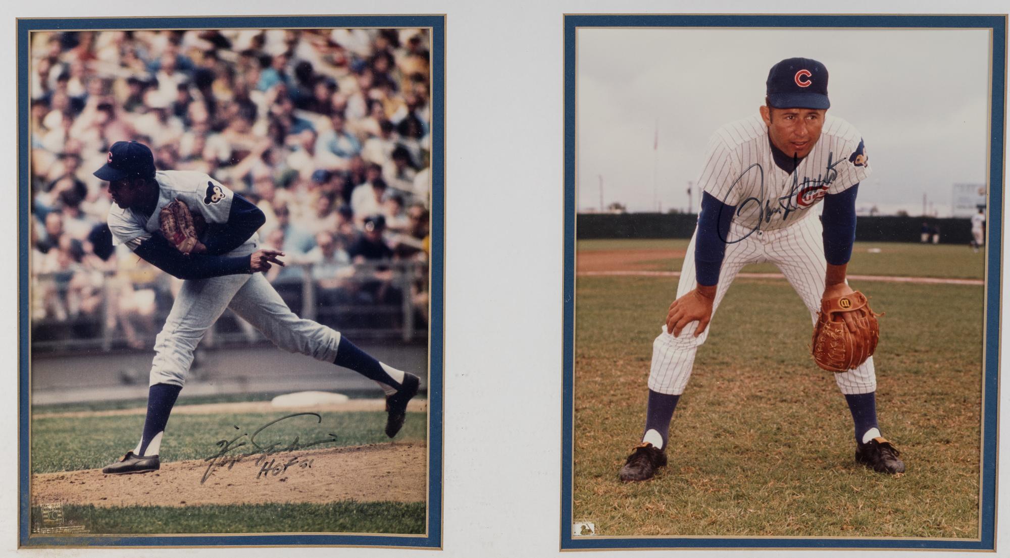 A 1969 Chicago Cubs Signed Autograph Hall of Fame Display,