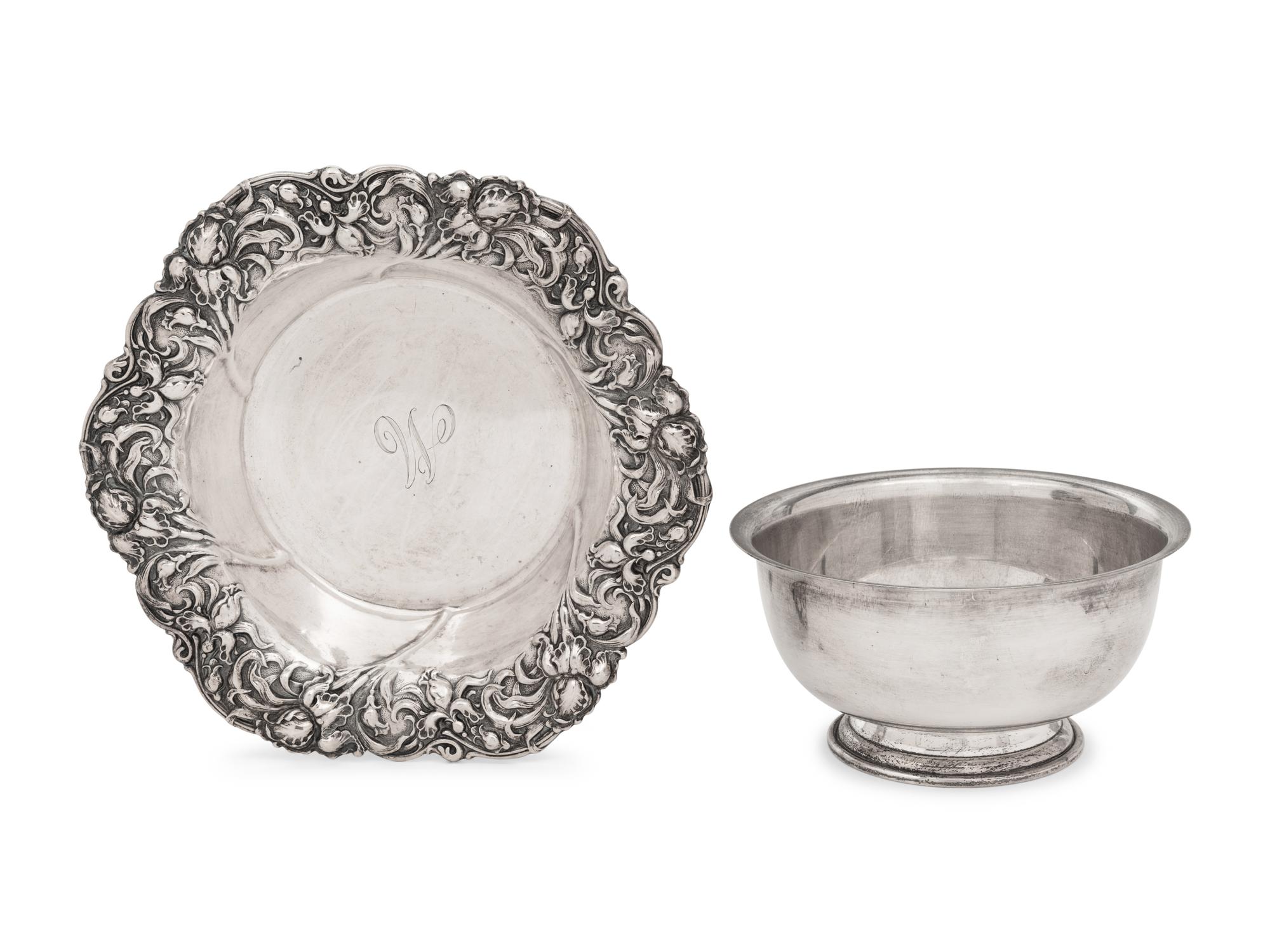 Two American Silver Bowls